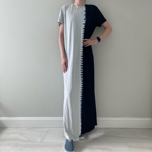 La Relaxed Short Sleeve Maxi Dress Tie Dye!